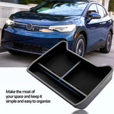 The storage box has three subareas for storing your belongings.